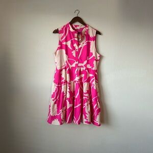 Kori Pink and White Floral Mini Dress